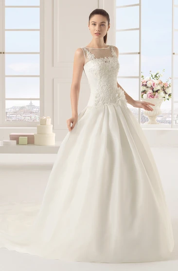 A Line Drop Waist Wedding Dress Dorris Wedding
