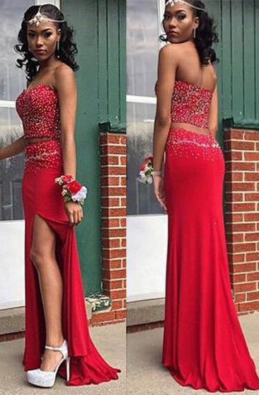 ugly red prom dress