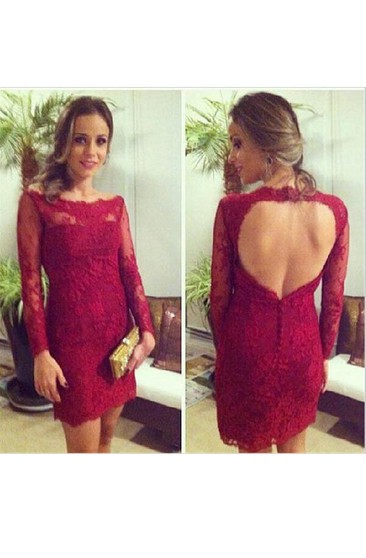 tight maroon homecoming dress